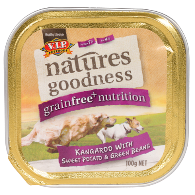 Natures Goodness Kangaroo With Sweet Potato & Green Beans Dog Food 100g