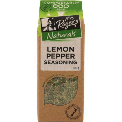 Mrs Rogers Eco Lemon Pepper Seasoning 50g