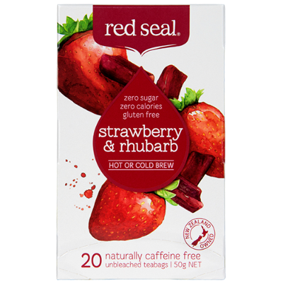 Red Seal Strawberry & Rhubarb Tea Bags 20pk