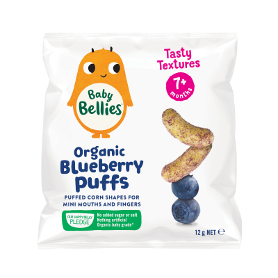 Little Bellies Organic Blueberry Puffs 7+ Months 12g