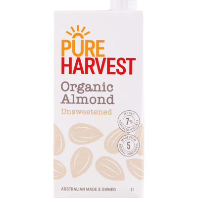 Pureharvest Unsweetened Organic Almond Milk 1l