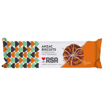 RSA Anzac Choc Squiggle Biscuits 180g