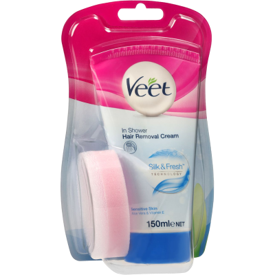 Veet Sensitive In Shower Hair Removal Cream 150ml