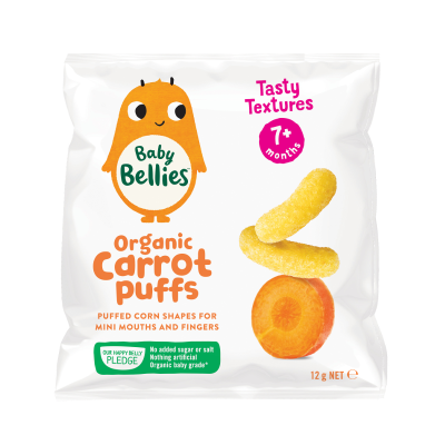 Little Bellies Organic Carrot Puffs 7+ Months 12g