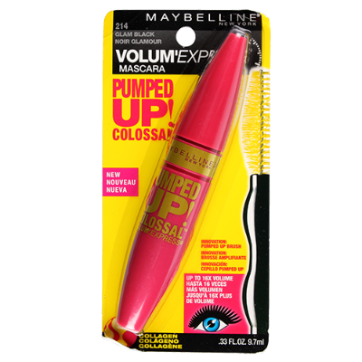 Maybelline New York Volum' Express Pumped Up! Glam Black Mascara ea