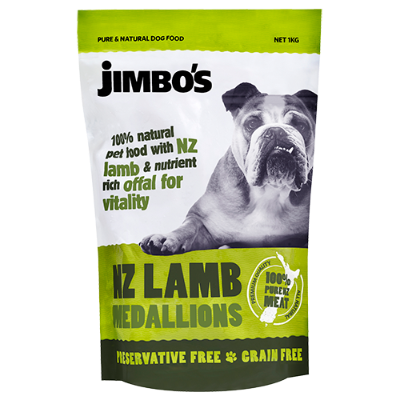 Jimbo's NZ Lamb Medallions Dog Food 1kg