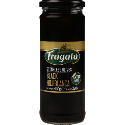 Fragata Black Stoneless Olives 440g