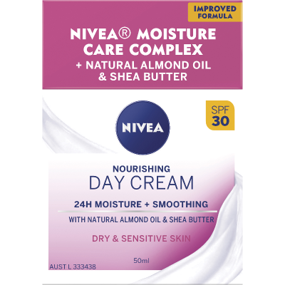 Nivea Dry & Sensitive Skin SPF30 Nourishing Day Cream 50ml