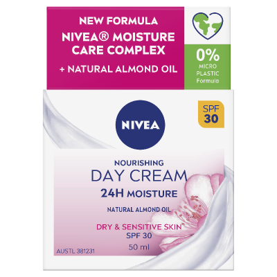 Nivea Dry & Sensitive Skin Nourishing Day Cream SPF30 50ml