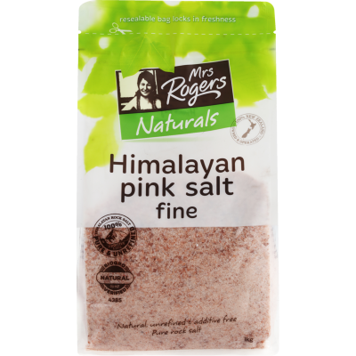 Mrs Rogers Himalayan Fine Pink Salt 1kg