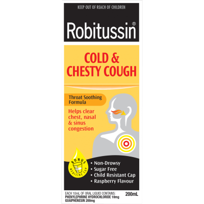 Robitussin Cold & Chesty Cough Syrup 200ml