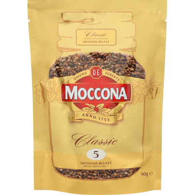 Moccona Classic Medium Roast Instant Freeze Dried Coffee Refill 90g