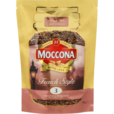 Moccona French Style Instant Freeze Dried Coffee Refill 90g