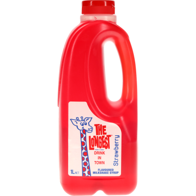 Longest Drink Strawberry Milkshake Syrup 1l