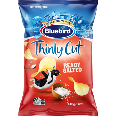 Bluebird Thinly Cut Ready Salted Potato Chips 140g