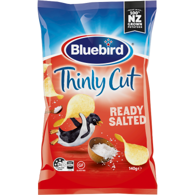 Bluebird Thinly Cut Ready Salted Potato Chips 140g