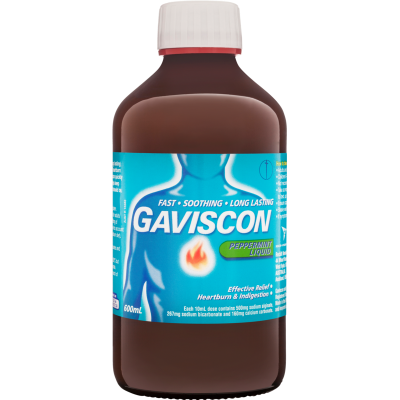 Gaviscon Peppermint Core Liquid Heartburn & Indigestion Relief 600ml