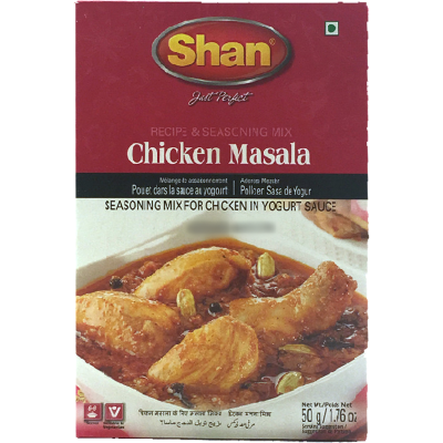 Shan Chicken Masala Recipe & Seasoning Mix 50g