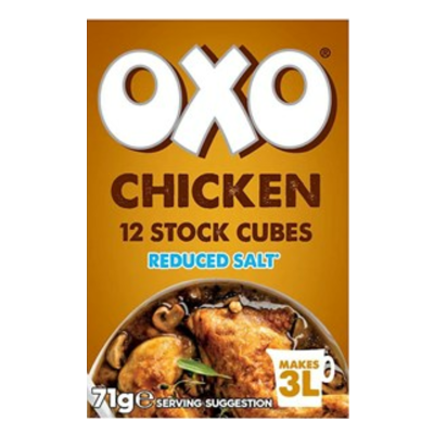 Oxo Salt Reduced Chicken Stock Cubes 71g