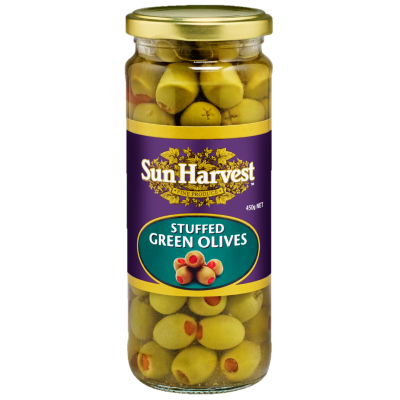 Sun Harvest Stuffed Green Olives 450g