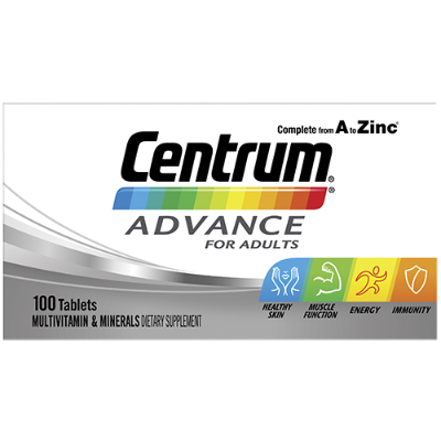 Centrum Advance For Adults Vitamin Tablets 100pk