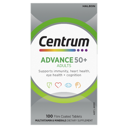 Centrum Advance Adults Film Coated Tablets 100pk
