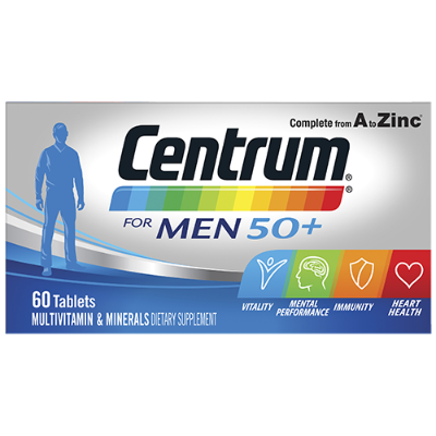 Centrum For Men 50+ Multi Vitamins 60pk