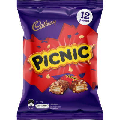 Cadbury Picnic Sharepack 12pk 180g