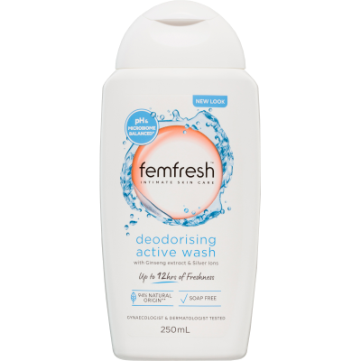 Femfresh Deodorising Active Wash 250ml