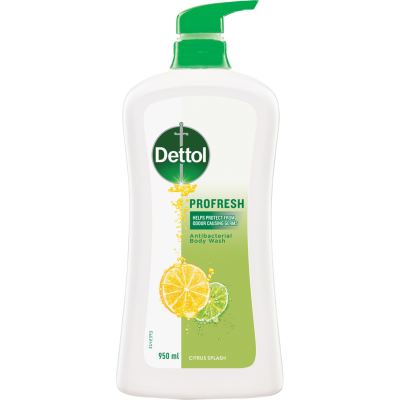 Dettol Profresh Citrus Splash Antibacterial Body Wash 950ml
