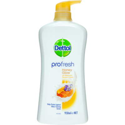 Dettol Profresh Honey Glow Shower Gel Body Wash 950ml