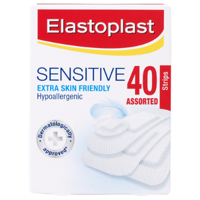 Elastoplast Assorted Sensitive Strips 40pk