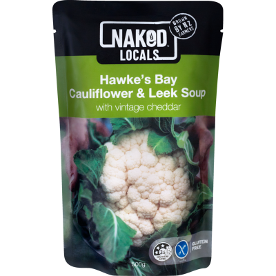 Naked Locals Hawke's Bay Cauliflower & Leek Soup 500g