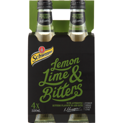 Schweppes Lemon Lime & Bitters 4 x 330ml