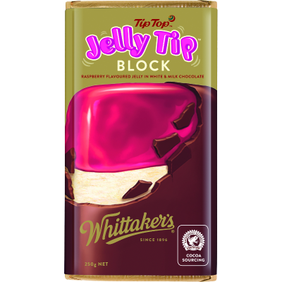 Whittaker's Jelly Tip Milk Chocolate Block 250g