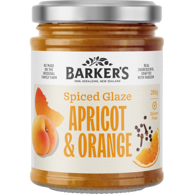 Barker's New Zealand Spiced Apricot & Orange Glaze 285g