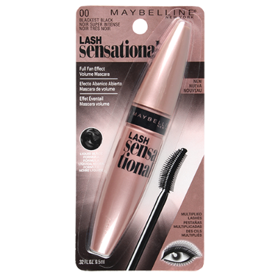 Maybelline New York Lash Sensational Blackest Black Mascara 9.5ml