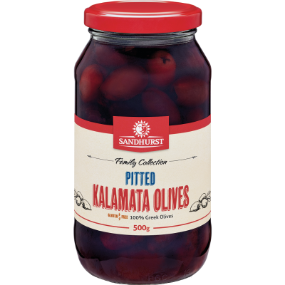 Sandhurst Pitted Kalamata Olives 500g