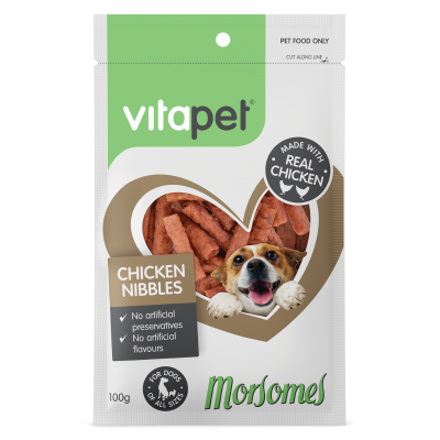 VitaPet Morsomes Chicken Nibbles Dog Treats 100g