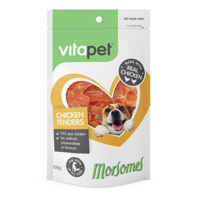 VitaPet Morsomes Chicken Tenders Dog Treats 100g