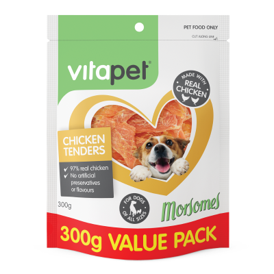 VitaPet Morsomes Chicken Tenders Dog Treats 300g