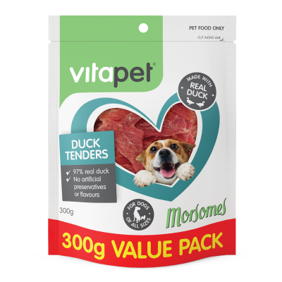 VitaPet Morsomes Duck Tenders Dog Treats 300g