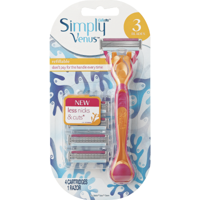 Gillette Venus Simply Venus Hybrid 4up Female Razor 4ea