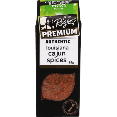 Mrs Rogers Premium Louisiana Cajun Spices ECO Pack 35g