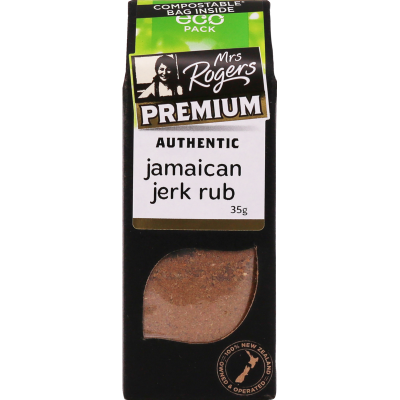 Mrs Rogers Premium Jamaican Jerk Rub ECO Pack 35g