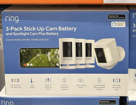 RING STICK UP CAM SPOTLIGHT CAM WITH BATTEY 3-Pack
