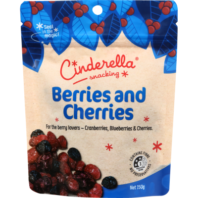 Cinderella Cherries And Berries 150g