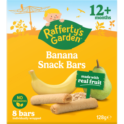 Rafferty's Garden Banana Fruit Snack Bars 12 + Months 128g