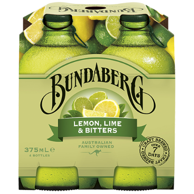 Bundaberg Lemon Lime & Bitters 4 x 375ml