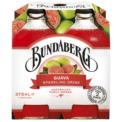 Bundaberg Guava Sparkling Drink 4 x 375ml